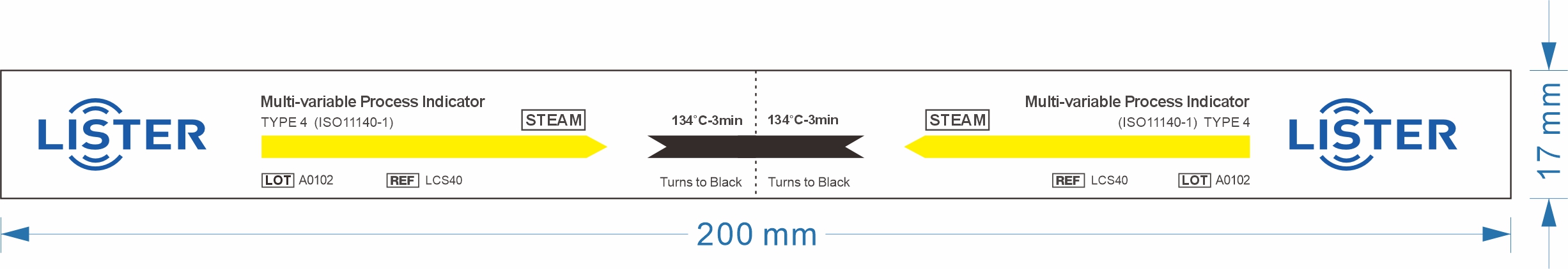 Biological Indicator | Bowie Dick Test Pack |  Sterilization Process Challenge Device | LISTER BIOMEDICAL CO.,LTD 